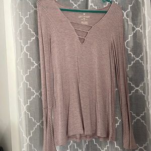 Cute American eagle striped soft and sexy tee size XS